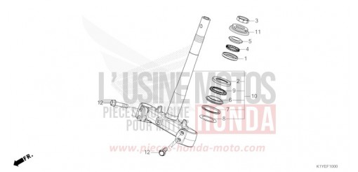 STEERING STEM WW125SS de 2025